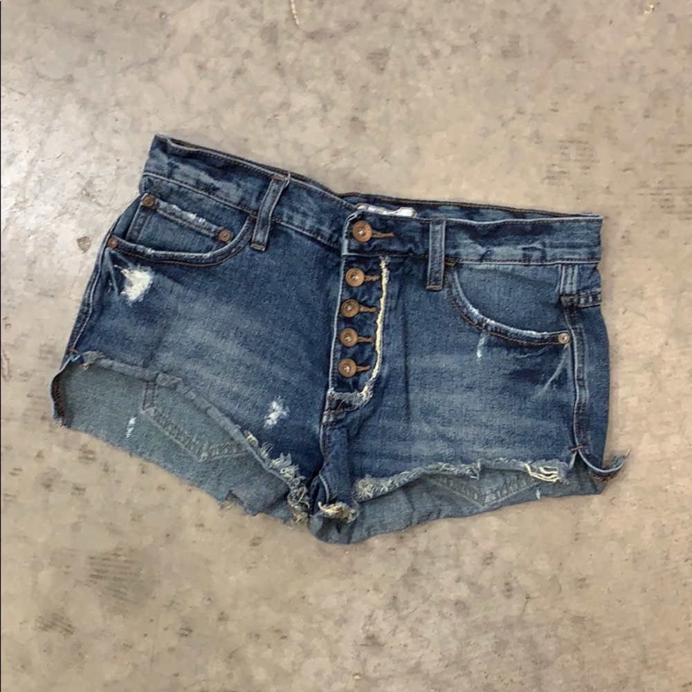 Cut off denim shorts